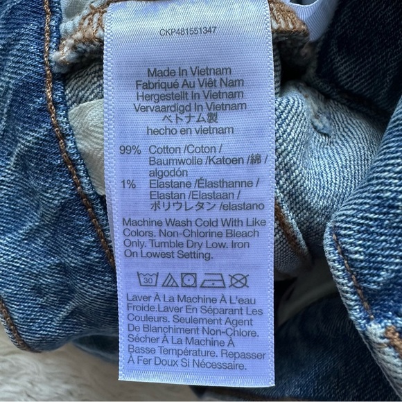 Madewell Jeans The Tall '90s Straight in Rondell Wash: Crease Edition 29T NWT - Picture 9 of 12